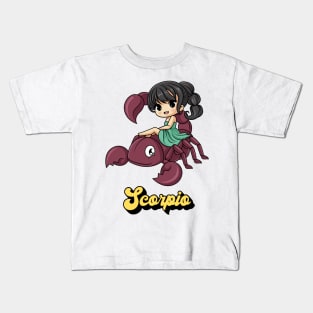 Scorpio Astrology Zodiac Signs Kids T-Shirt